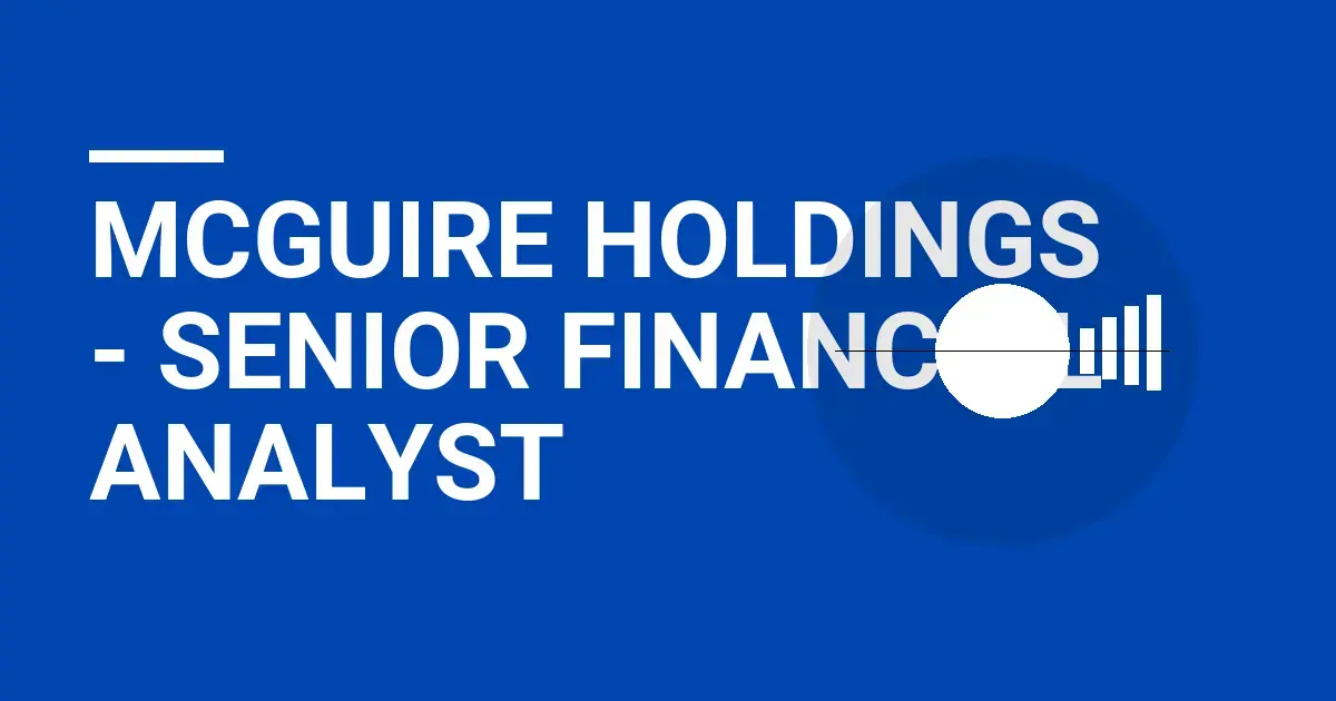 Mcguire Holdings - Senior Financial Analyst