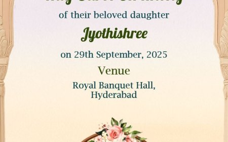 Half Saree Function Invitation Card Design Online