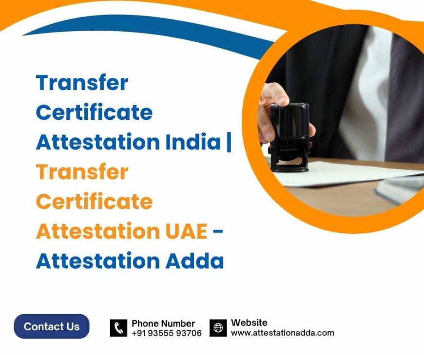 Transfer Certificate Attestation India and UAE: Everything You Need to Know