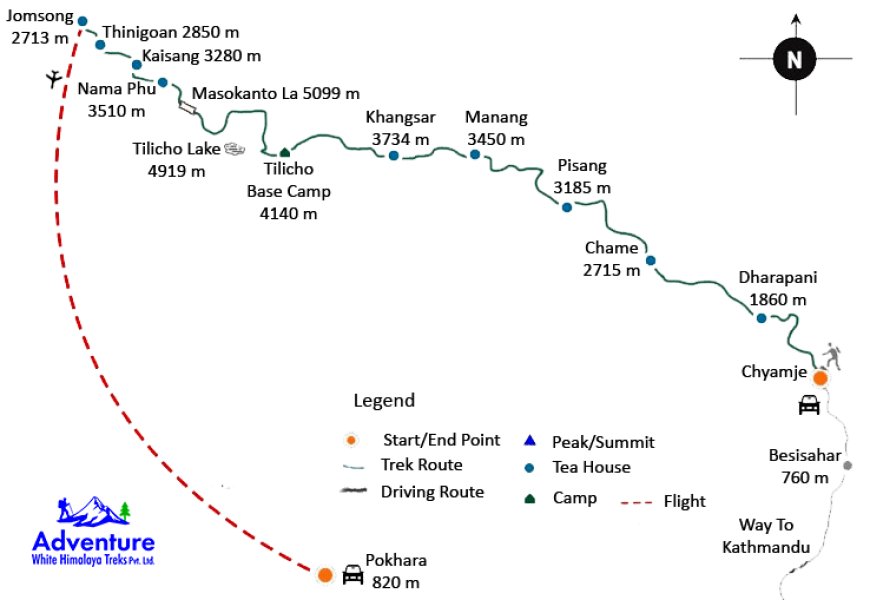 Finding My Way to the World's Highest Lake: A Journey with the Tilicho Lake Trekking Map