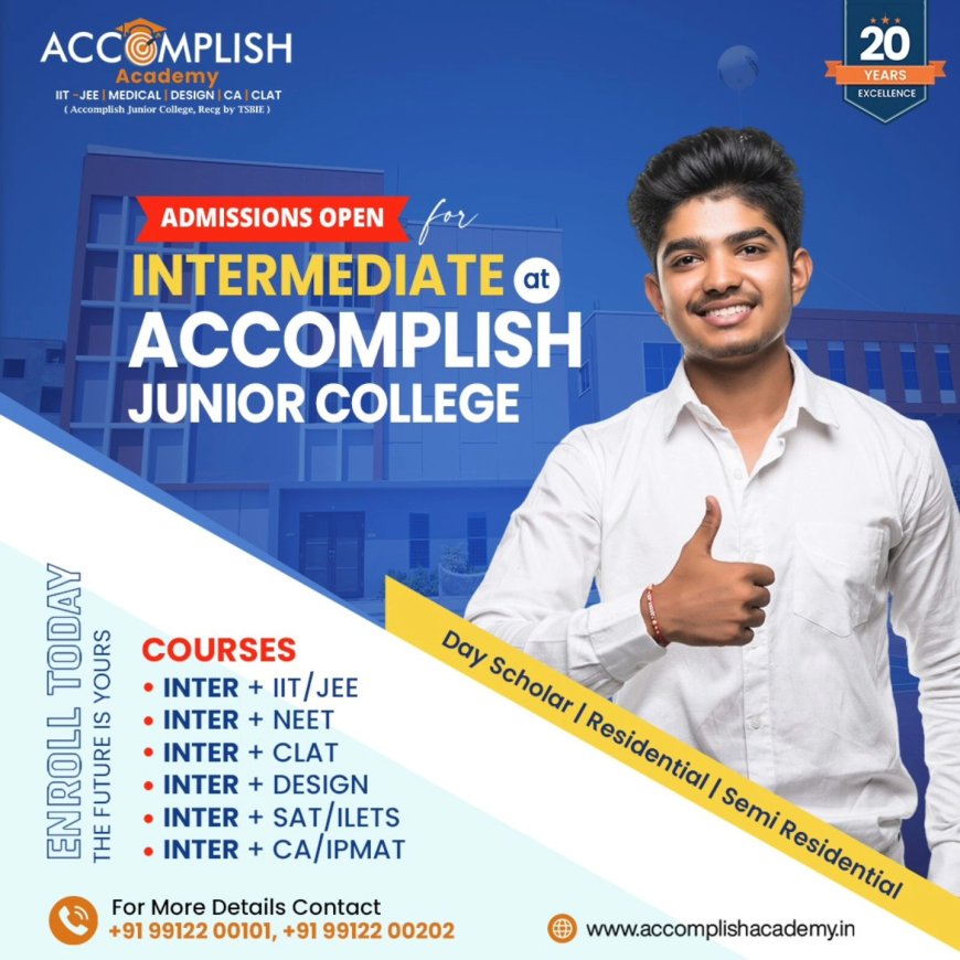 Best IIT JEE Coaching In Hyderabad | Shamshabad - Accomplish Academy
