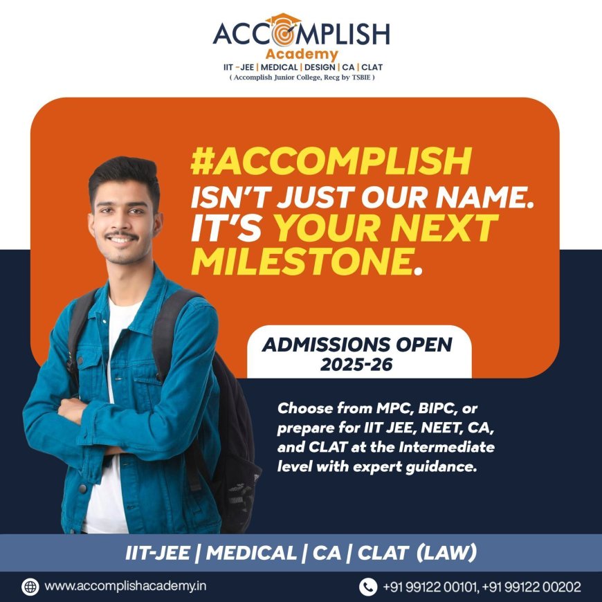Best IIT JEE Coaching In Hyderabad | Shamshabad - Accomplish Academy